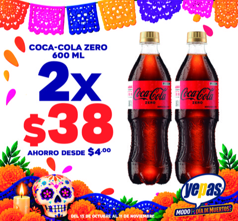 16COCA ZERO 600ML