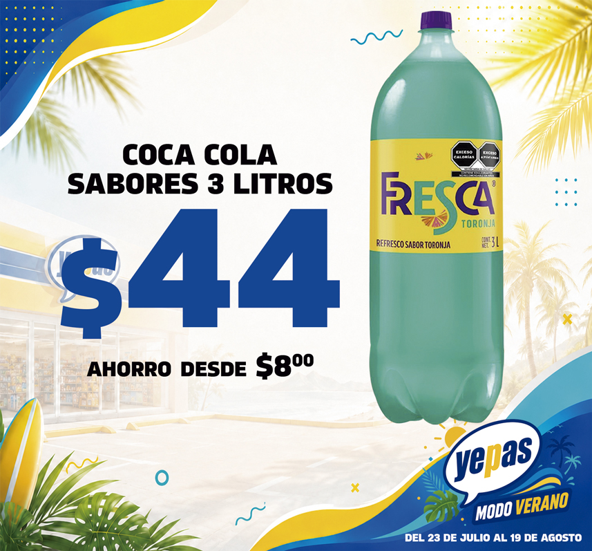 COCA-SABORES-3LT