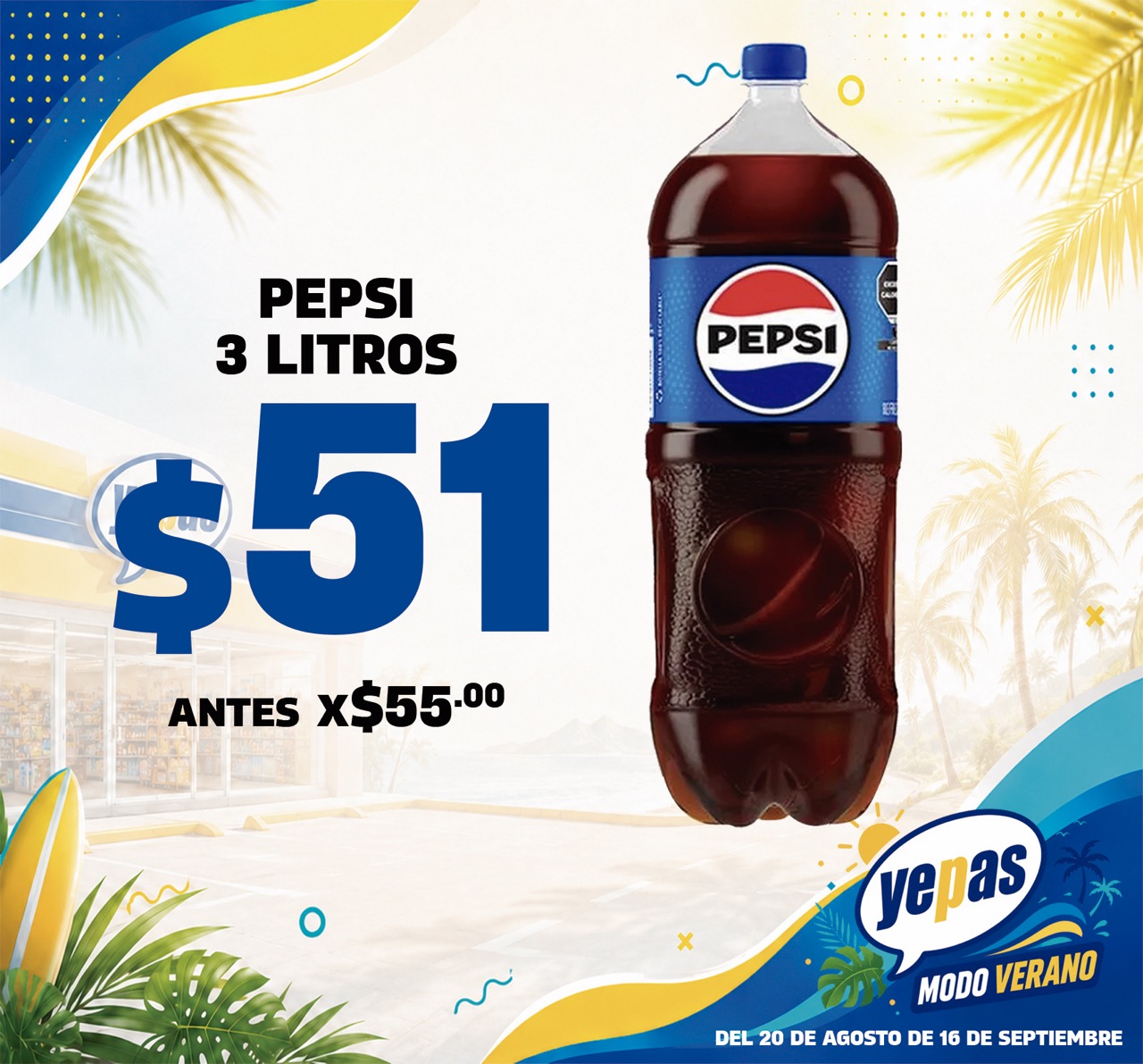 PEPSI 3 LT de tamaño grande