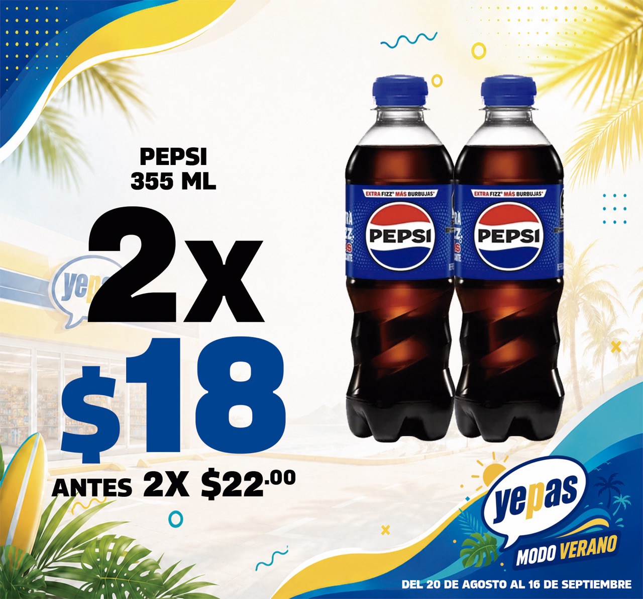 PEPSI 355ML de tamaño grande