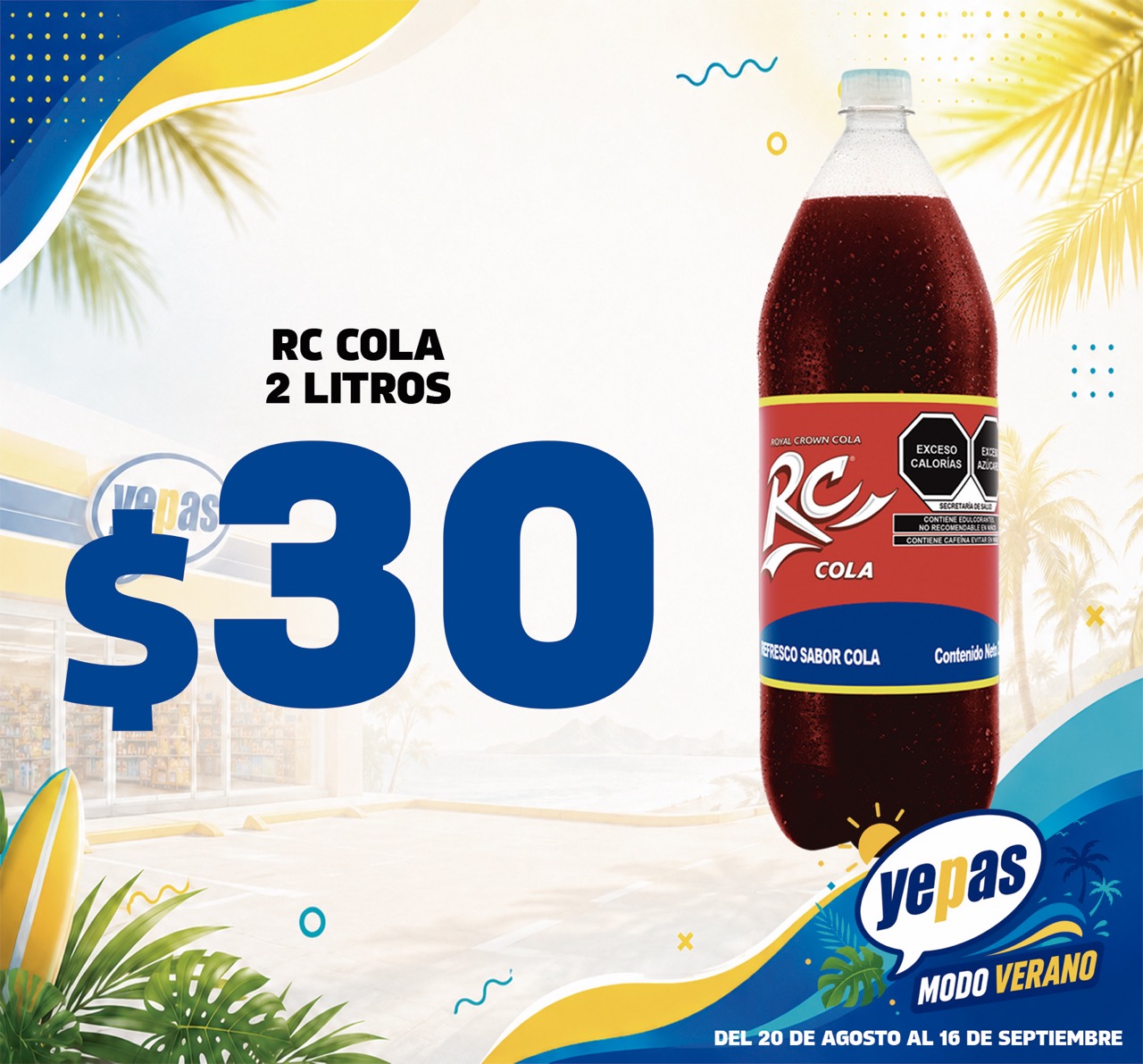 RC COLA 2LT de tamaño grande